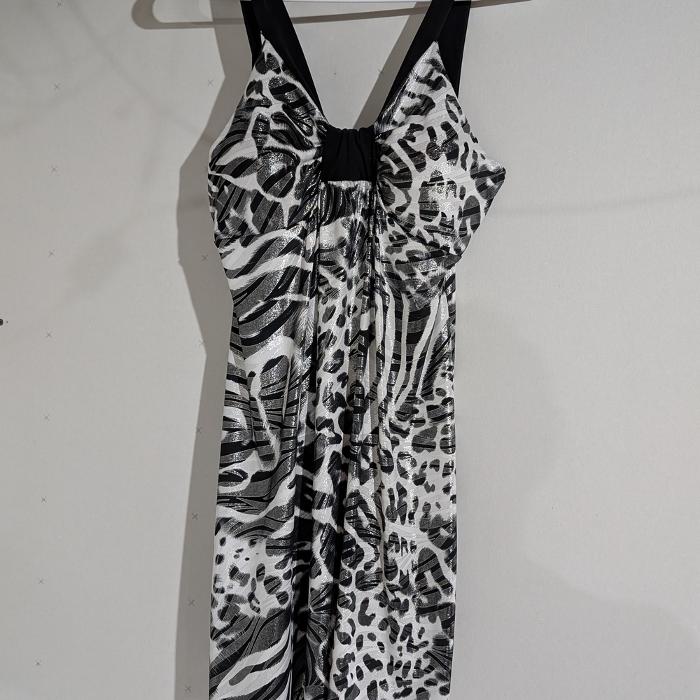 Rue21 Monochrome Animal Print Strapless Dress